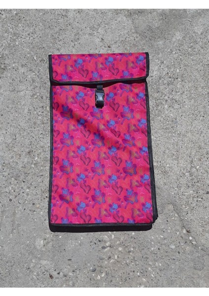 Su Geçirmez Kumaş Büyük Boy Pazar Arabası Çantası H=55-38X25CM