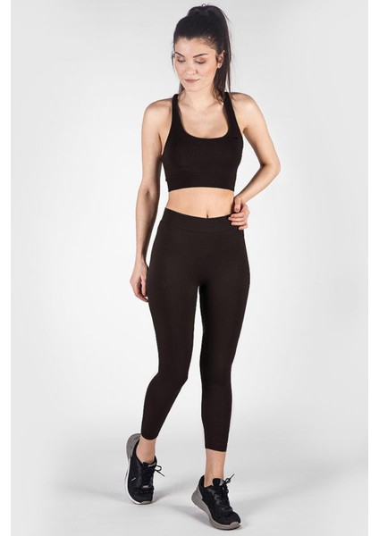 SlimFit Kadın Siyah Tayt 812002 fırsatları