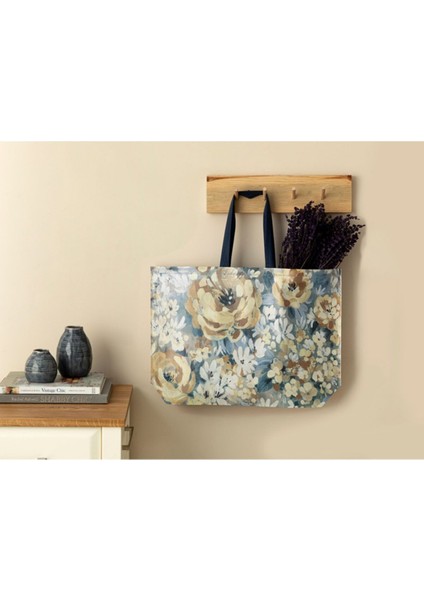Roses Alışveriş Çantası 54,5X38 cm Mavi fiyatları
