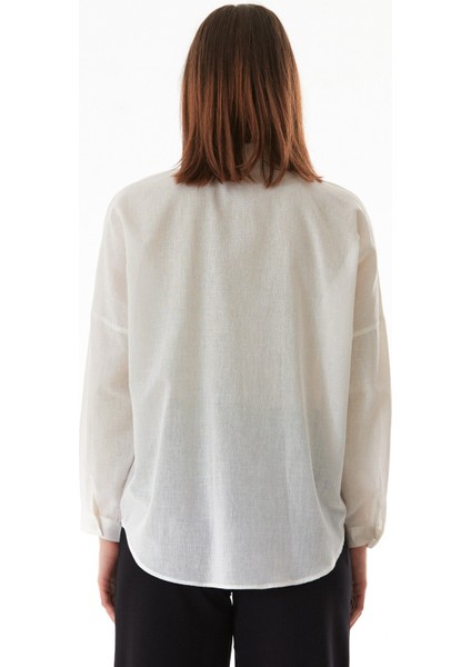 Basic Çift Cepli Oversize Gömlek