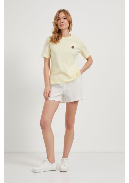 Armalıfe 3183 Ayıcık Nakışlı Bis Yaka Kadın T-Shırt modelleri