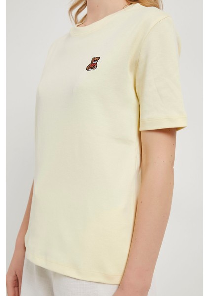 Armalıfe 3183 Ayıcık Nakışlı Bis Yaka Kadın T-Shırt fırsatları