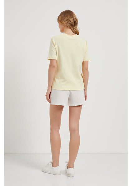 Armalıfe 3183 Ayıcık Nakışlı Bis Yaka Kadın T-Shırt indirimleri