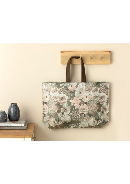 Flowers Alışveriş Çantası 54,5X38 cm Gül Kurusu