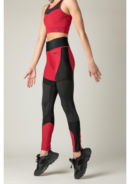 SlimFit Kadın Kırmızı Tayt 19352 modelleri