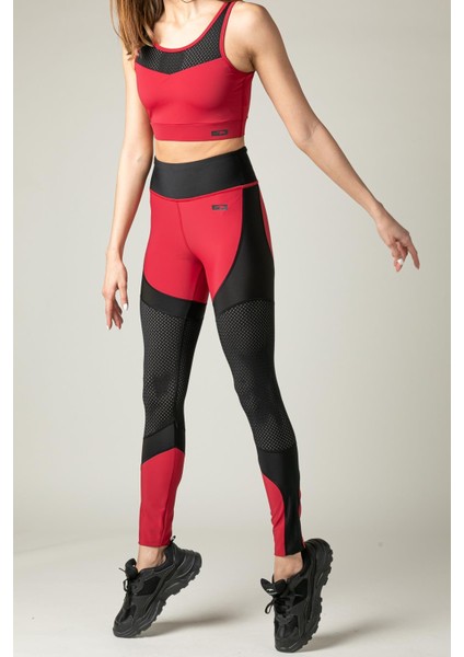 SlimFit Kadın Kırmızı Tayt 19352 fırsatları