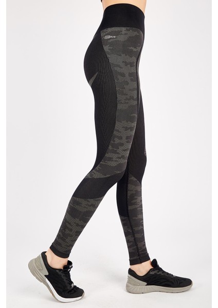 SlimFit Kadın Siyah Tayt 812081