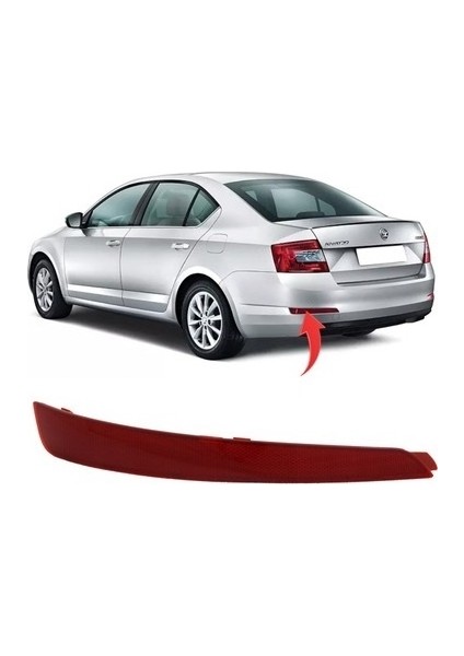 Reflektör Arka Tampon Sol Octavia 2013-2017