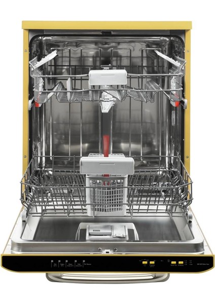 Bm 5011 Retro Sarı Bulaşık Makinesi modelleri