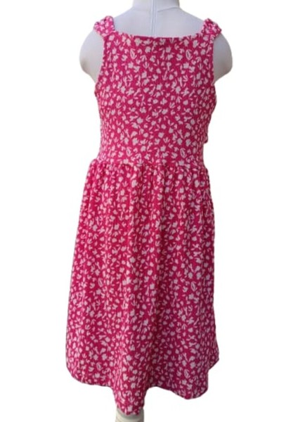 Kız Çocuk Elbise Çiçekli Baskılı Pembe 4-5 Yaş Baskılı modelleri