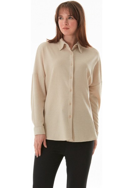 Basic Jakarlı Oversize Gömlek modelleri