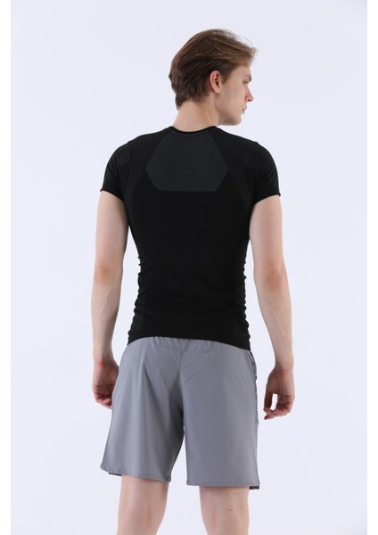 SlimFit Erkek Bisiklet Yaka Kısa Kol Siyah T-shirt 821070 fiyatları