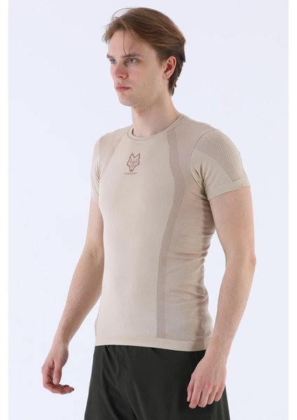 SlimFit Erkek Bisiklet Yaka Kısa Kol Kil T-shirt 821070 fırsatları