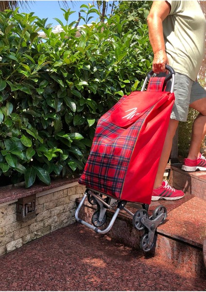 Kırmızı M-107 Lux Üçteker Pazar Arabası fiyatları