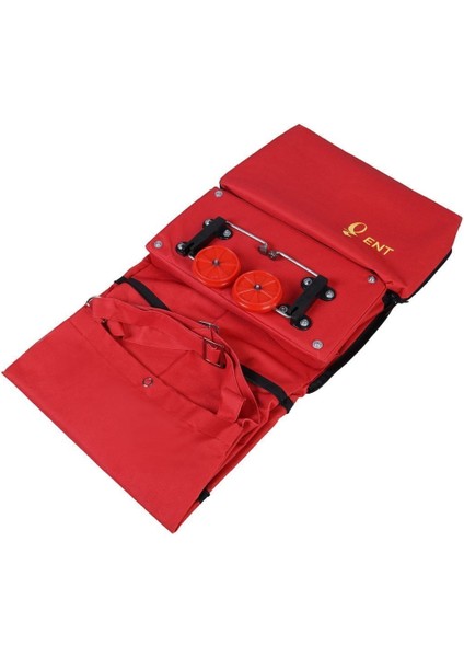 Defne Model Direkli, Dik Durabilen ve Katlanabilir Seyahat ve Alışveriş Çantası- Kırmızı fiyatları