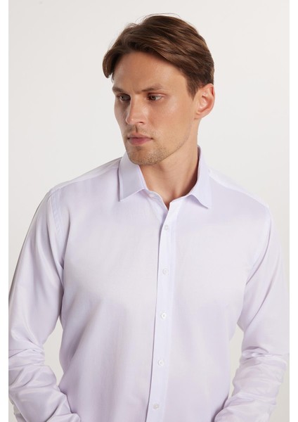 Modern Slim Fit Düz Saten Erkek Gömlek fiyatları