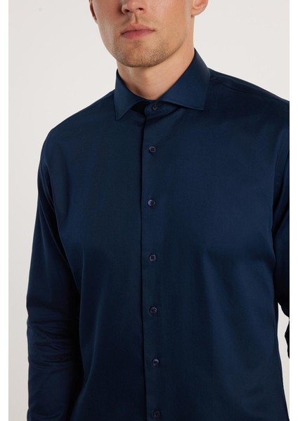 Slim Fit Koton Saten Premium Seri Erkek Gömlek - Tudors10 modelleri