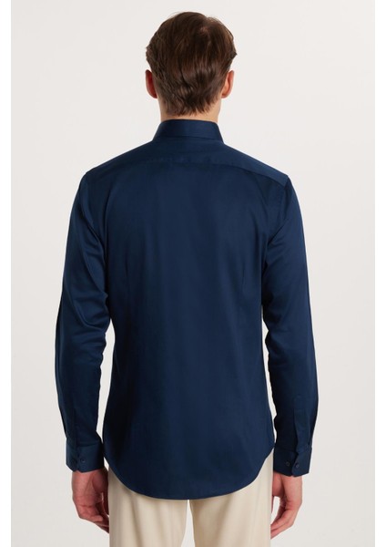 Slim Fit Koton Saten Premium Seri Erkek Gömlek - Tudors10 indirimleri