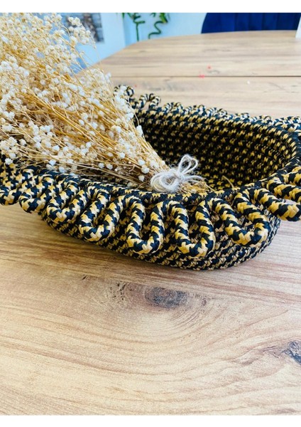 Hasır ve jüt malzemeli düzenleyici sepet, dolap içi saklama, 30x20x13, siyah modelleri