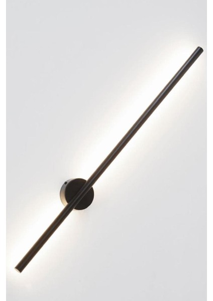 Siyah LED Aplik Tekli Duvar Apliği Salon Koridor Otel Restoran Dekoratif Aplikler_ELEKTRİKLİ