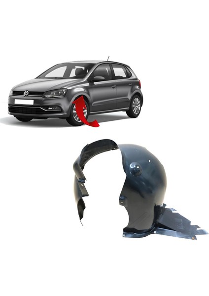 Çamurluk Davlumbazı Sol Polo 2011-2014 Enjeksiyon