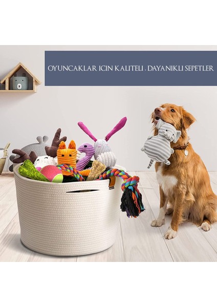 Büyük Boy Beyaz Jüt Sepet, şık ve kullanışlı ev dekoru ürünüdür. fırsatları