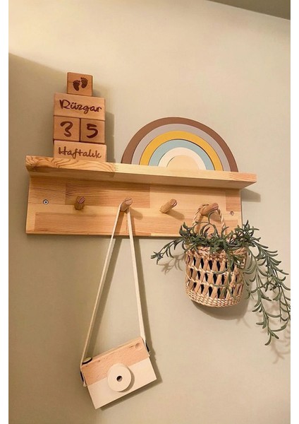 Dekoratif Hasır Duvar Sepeti 10x10 cm, Kahverengi, Şık ve doğal dekorasyon ürünü modelleri