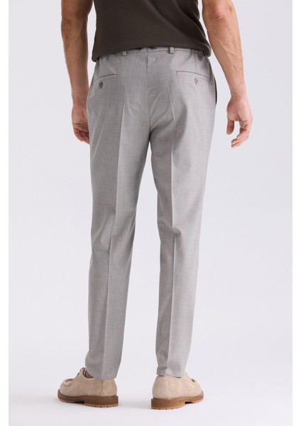 Taş Comfort Fit Beli Lastikli Yünlü Kumaş Pantolon fırsatları
