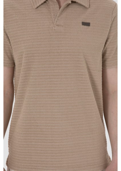 Erkek Bej Tişört 50299989-VR011