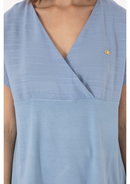 Kadın Mavi Tişört 50300784-VR036