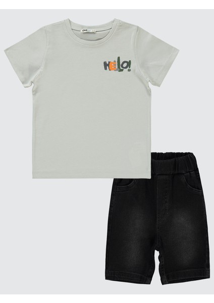 Erkek Çocuk Takım 2-5 Yaş Açık Gri