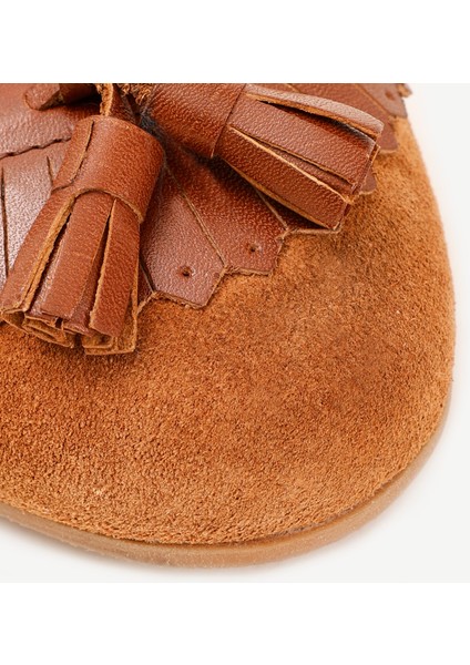 Püskül Detaylı Deri Babet fiyatları