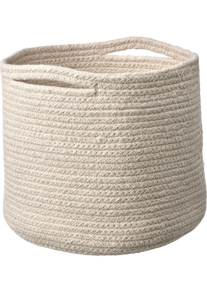 Doğal Ahşap 25x23 cm Şık Yemek Sepeti, Kumaş, Pembe Renk, Parça Sayısı: 1