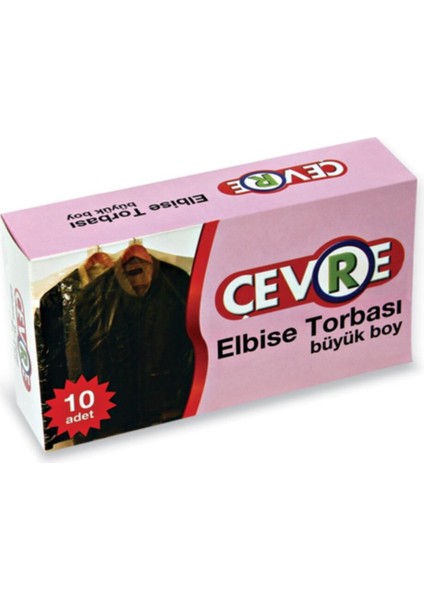 Elbise Koruma Torbası 10 Adet Şeffaf Büyük 65 x 100 cm