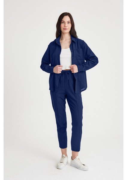 Keten Günlük İkili Takım Elbise Pantolon Gömlek fiyatları