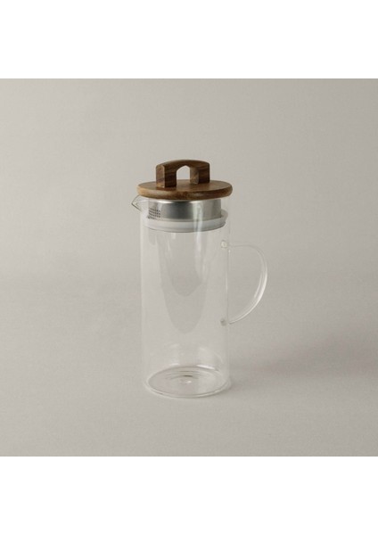 Handle Cam-Akasya Kapaklı 1300 ml Sürahi