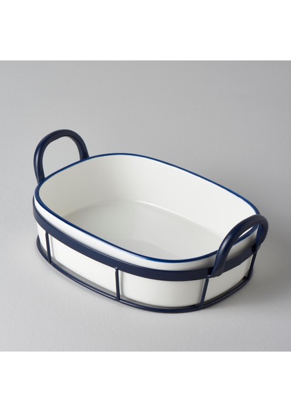 Arlina Porselen-Metal 30x19x9,6 cm Sunum Tabağı