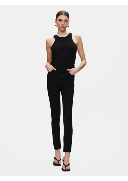 Marcella x Dar Paça Yüksek Bel Jean Pantolon
