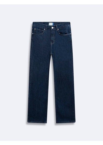 Kadın New Wanda Düz Paça Rahat Kesim Jean Pantolon