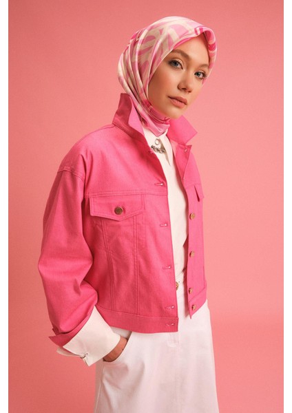 Kısa Denim Ceket 24Y5405 Orkide fiyatları