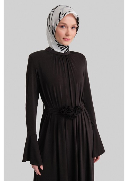 Vatkalı Elegance Elbise 24Y9823 Siyah