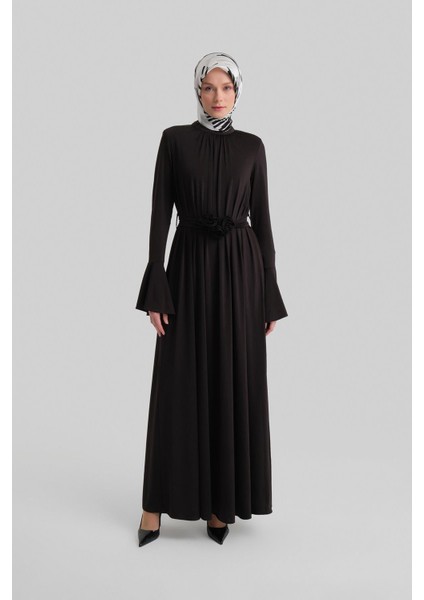 Vatkalı Elegance Elbise 24Y9823 Siyah