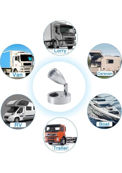 Karavan ve Tekne 12V LED Okuma Lambası