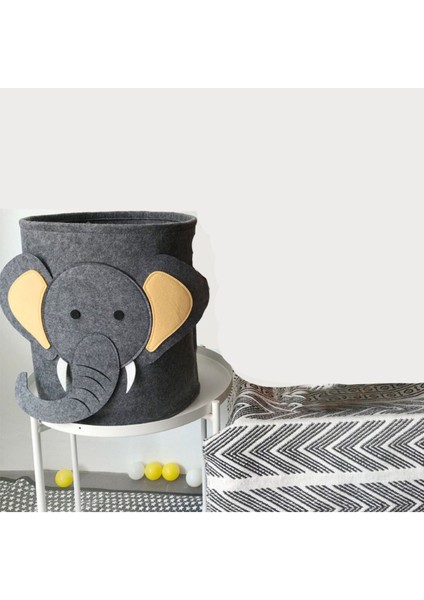 Sevimli Fil Figürlü Keçe Çocuk Oyuncak ve Sepet, Bej Renkli, 1 Parça fiyatları