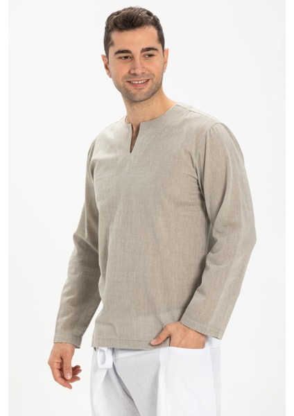 Büyük Beden Uzun Kol Şile Bezi Bisiklet Yaka Yazlık Tshirt Taş 3031 modelleri