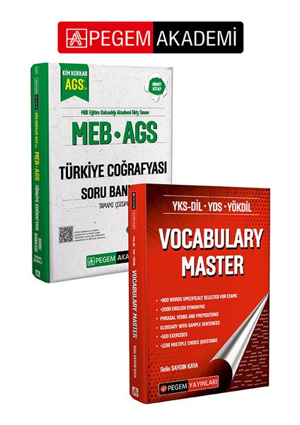 PEGEM AKADEMİ MEB AGS Kim Korkar Türkiye Coğrafyası Soru Bankası