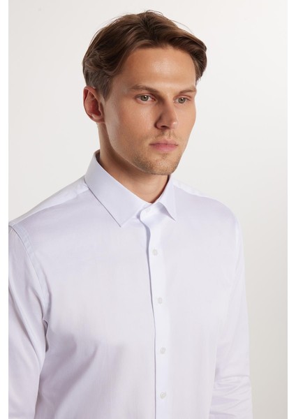Slım Fıt Koton Saten Premium Erkek Gömlek fiyatları