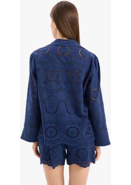 Regular Fit Brode Plaj Gömleği-Fall in Love E0598AX25SM indirimleri