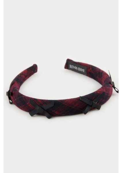 Kadın Ekose Desenli Kurdele Detaylı Taç E6795AXNS modelleri