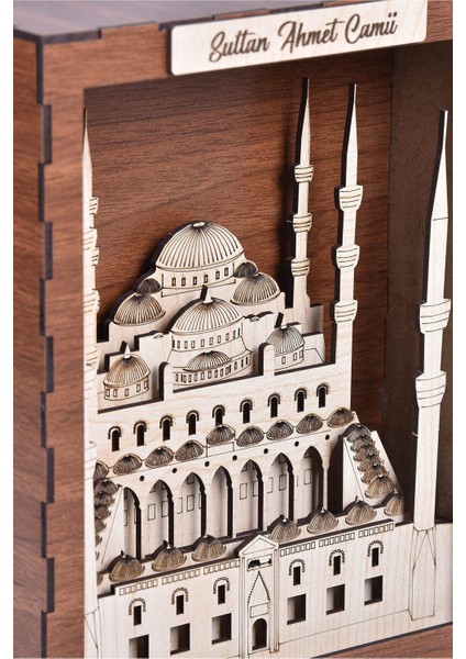 Demonte Ahşap Sultanahmet Camii Maket Kiti - Tarihi Yapı Model Seti